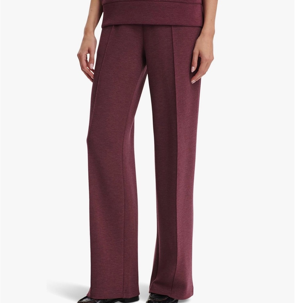 Varley Wide Leg Pants in Deep Mahogany Sz XL